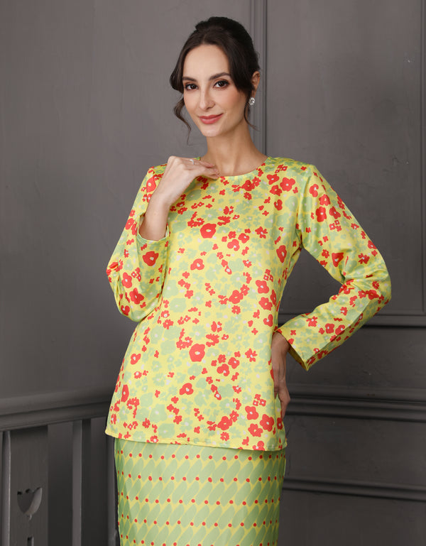 BAJU KURUNG KEDAH KINSLEE (LEMON)